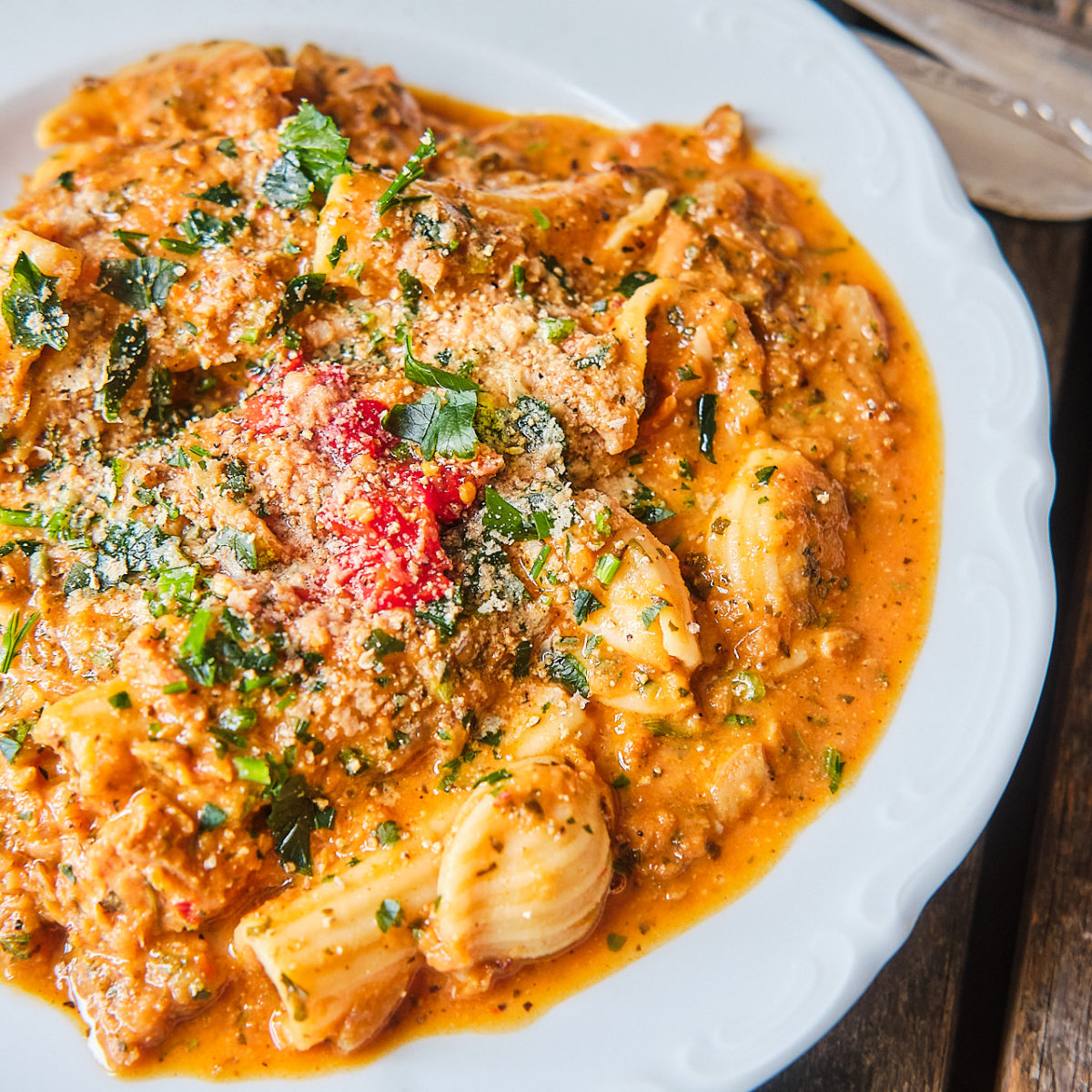 Pasta mit fermentierter Soße