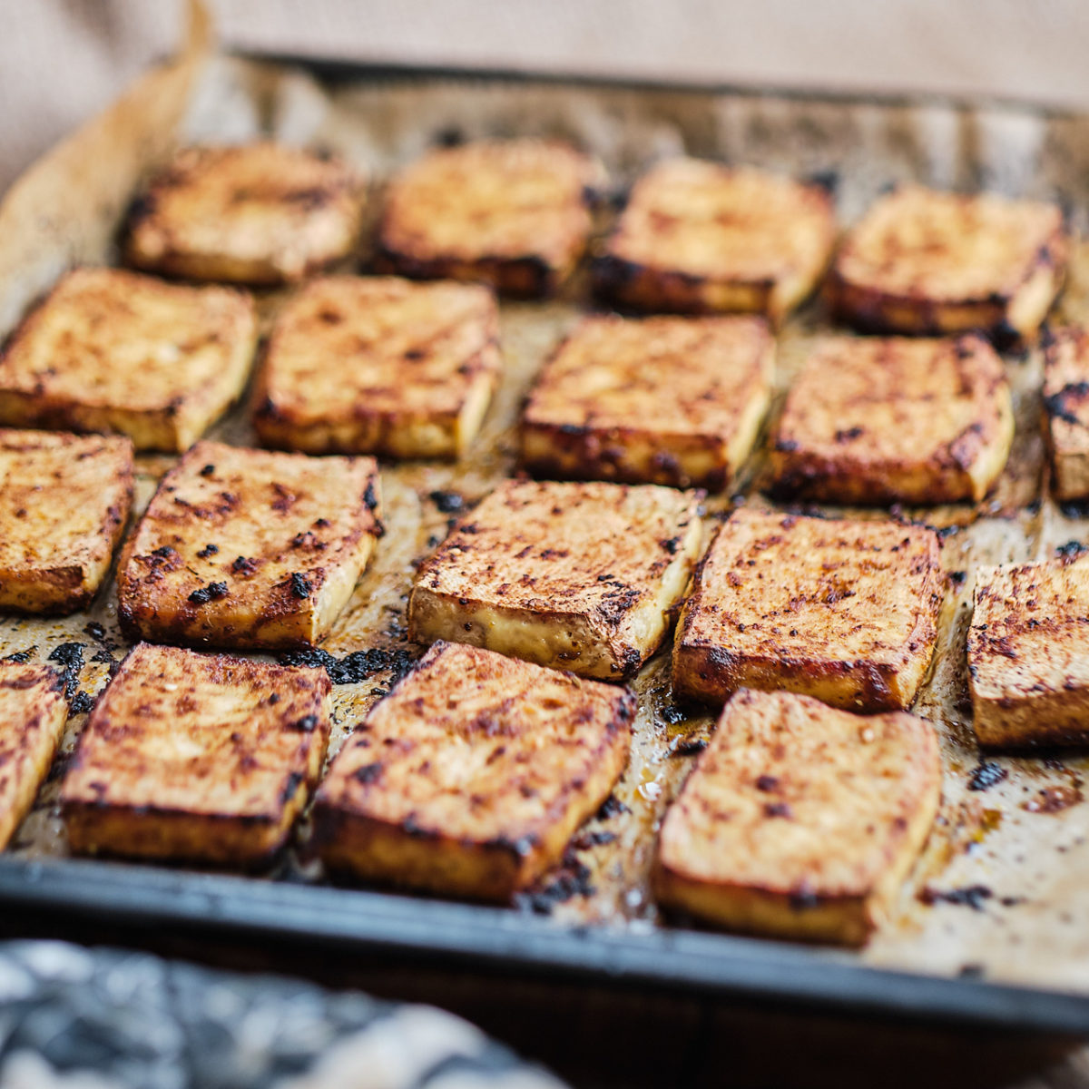 gebackener Tofu